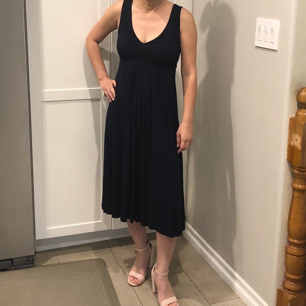 J. Crew black ankle length dress